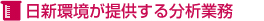 日新環境が提供する分析業務